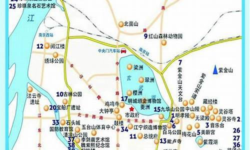 南京景点分布图和路线图_南京景点分布图和路线图高清